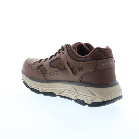 Skechers Work Relaxed Fit Max Stout Alloy Toe Mens Brown Athletic Work Shoes
