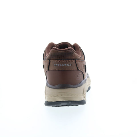 Skechers Work Relaxed Fit Max Stout Alloy Toe Mens Brown Athletic Shoes