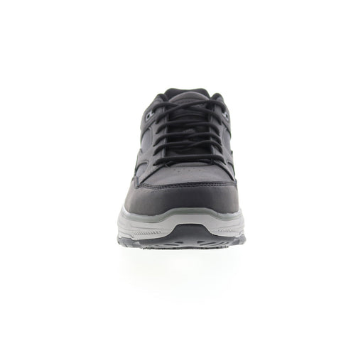 Skechers Work Relaxed Fit Max Stout Alloy Toe Mens Black Wide Athletic Shoes