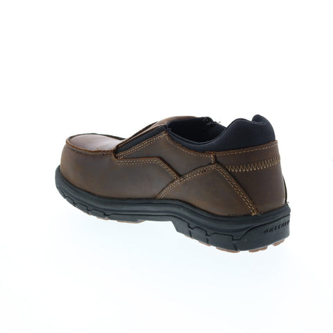 Skechers Work Vicksburk Rubustle Composite Toe 200057 Mens Brown Work Shoes