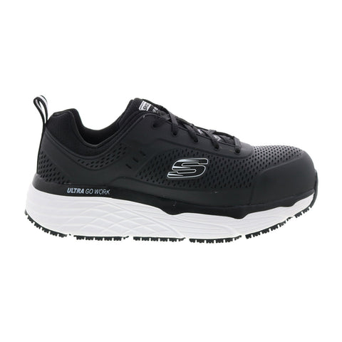 Skechers Max Cushioning Elite SR Indurite Mens Black Athletic Work Shoes