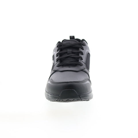 Skechers Arch Fit SR Leathol 200073 Mens Black Leather Athletic Work Shoes