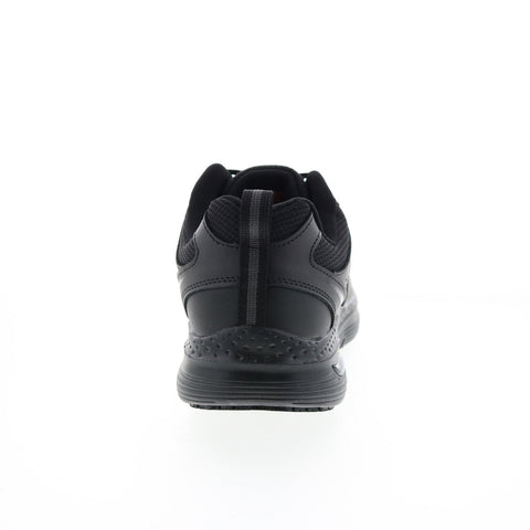 Skechers Arch Fit SR Leathol 200073 Mens Black Leather Athletic Work Shoes
