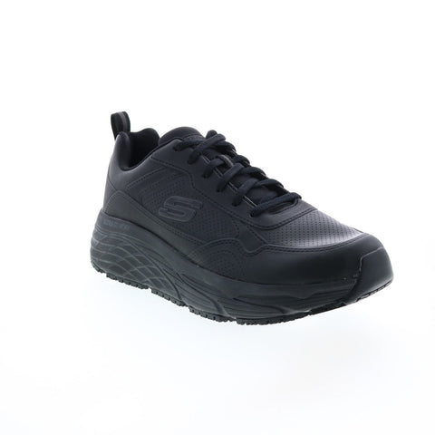 Skechers Work Max Cushioning Elite Slip Resistant Mens Black Work Shoes
