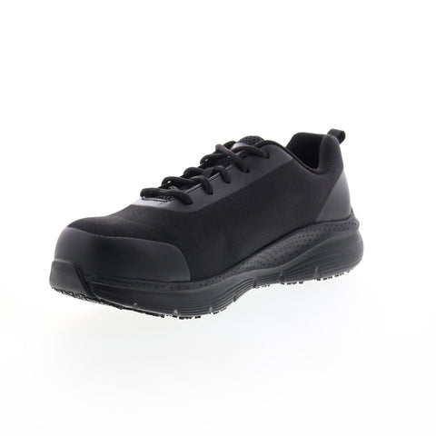 Skechers Arch Fit Sr Ringsta 200086W Mens Black Wide Athletic Work Shoes
