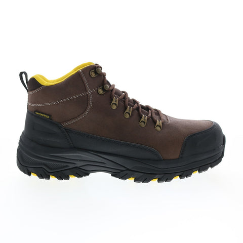 Skechers Work Fannter Dezful Steel Toe 200091 Mens Brown Leather Work Boots