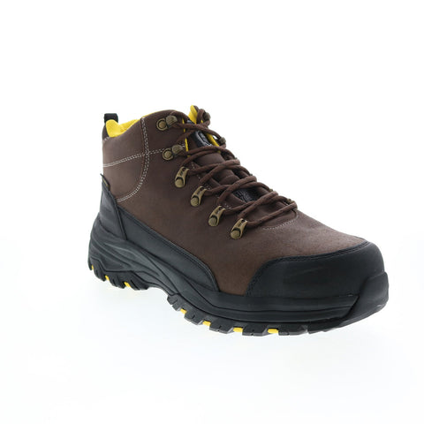Skechers Work Fannter Dezful Steel Toe 200091 Mens Brown Leather Work Boots