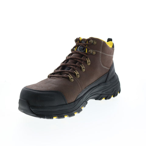 Skechers Work Fannter Dezful Steel Toe 200091 Mens Brown Leather Work Boots
