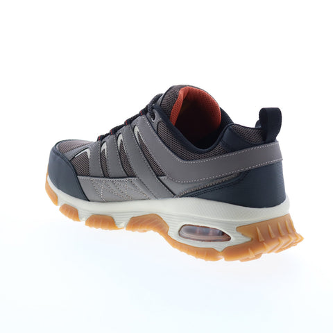 Skechers Skech Air Envoy Steel Toe Arcket Mens Gray Wide Athletic Work Shoes
