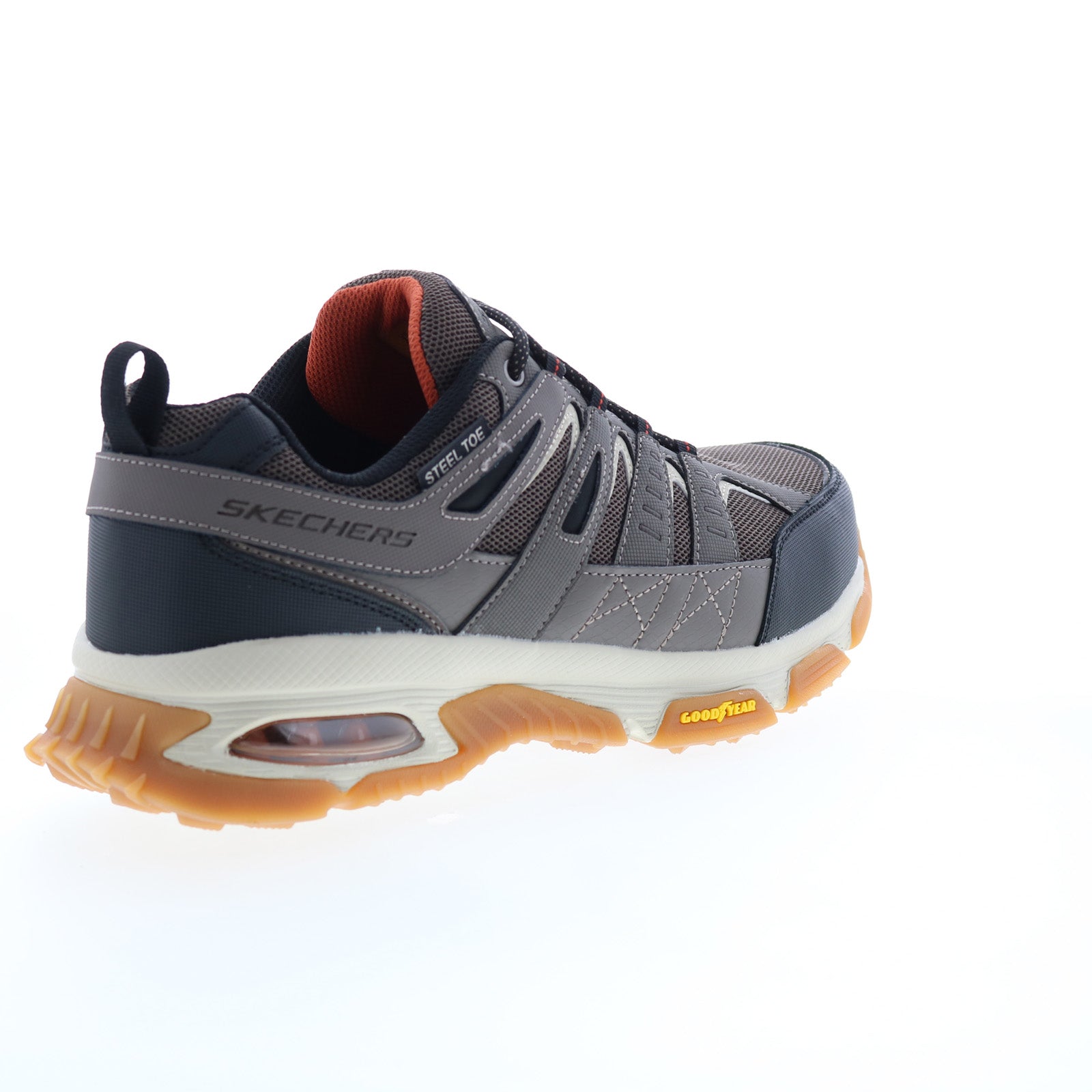 Skechers Men's Work Skech-Air Envoy ST - Arcket Steel Toe Sneakers, Taupe/Black, 13