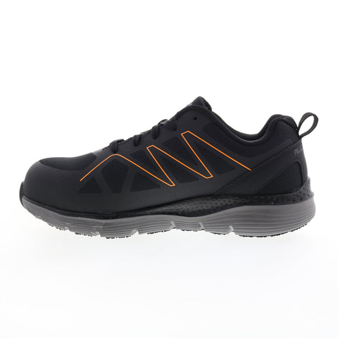 Skechers Arch Fit Slip Resistant Vigorit 200152 Mens Black Athletic Work Shoes