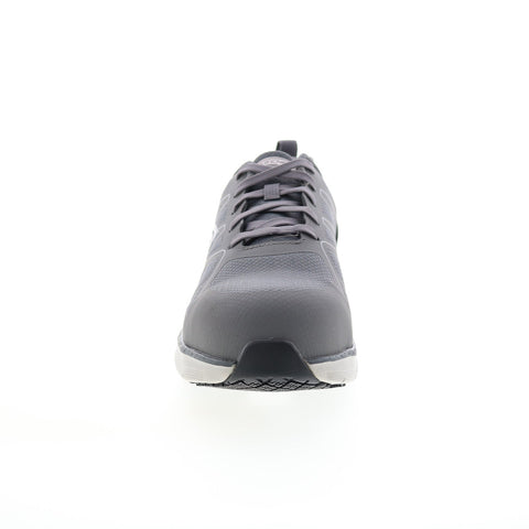 Skechers Arch Fit Slip Resistant SR Vigorit Mens Gray Wide Athletic Work Shoes