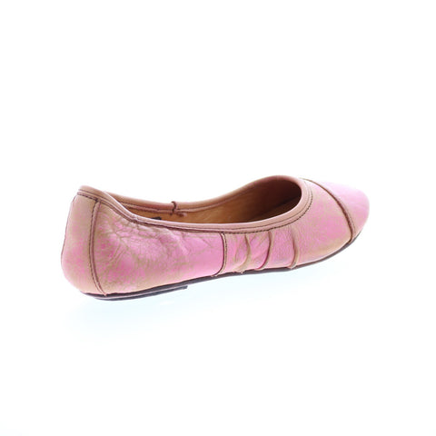 Bed Stu Step F301601 Womens Pink Leather Slip On Ballet Flats Shoes
