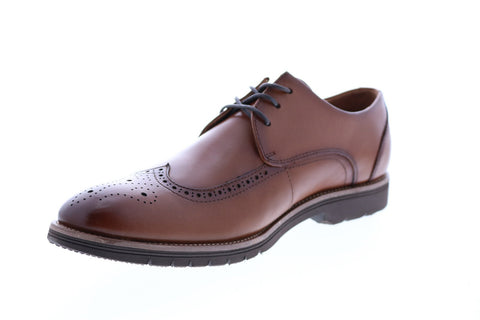 Stacy Adams Ethan 20188-221 Mens Brown Leather Wingtip Oxfords Shoes
