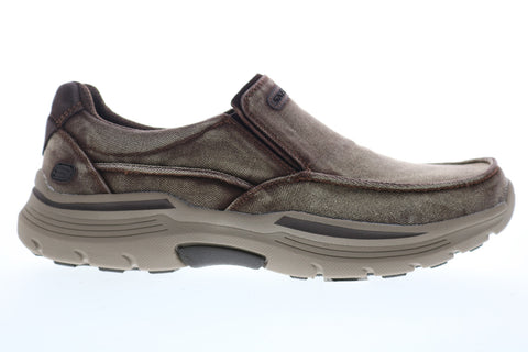 Skechers Expended Upsen 204006 Mens Brown Canvas Lifestyle Sneakers Shoes