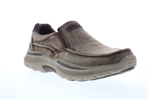 Skechers Expended Upsen 204006 Mens Brown Canvas Lifestyle Sneakers Shoes