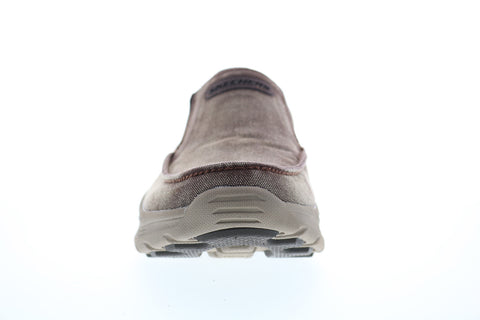 Skechers Expended Upsen 204006 Mens Brown Canvas Lifestyle Sneakers Shoes