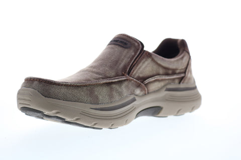 Skechers Expended Upsen 204006 Mens Brown Canvas Lifestyle Sneakers Shoes