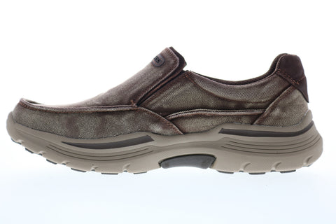 Skechers Expended Upsen 204006 Mens Brown Canvas Lifestyle Sneakers Shoes