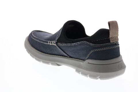 Skechers Doveno Hangout 204050 Mens Blue Loafers & Slip Ons Casual Shoes