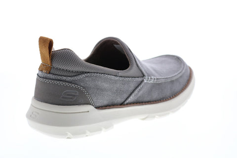 Skechers Doveno Hangout 204050 Mens Gray Loafers & Slip Ons Casual Shoes