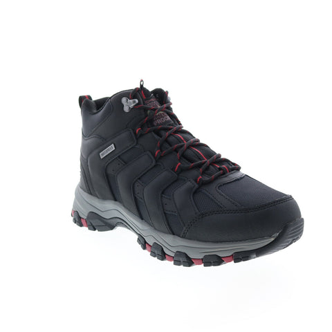Skechers Relaxed Fit Selmen Relodge 204076 Mens Black Leather Hiking Boots