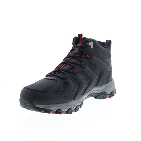 Skechers Relaxed Fit Selmen Relodge 204076 Mens Black Leather Hiking Boots