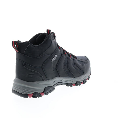 Skechers Relaxed Fit Selmen Relodge 204076 Mens Black Leather Hiking Boots