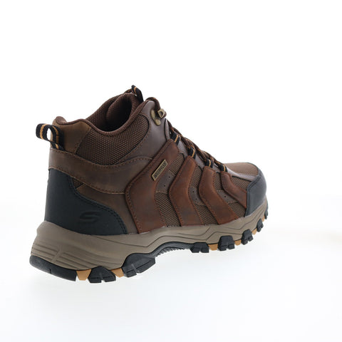 Skechers Relaxed Fit Selmen Relodge 204076 Mens Brown Leather Hiking Boots