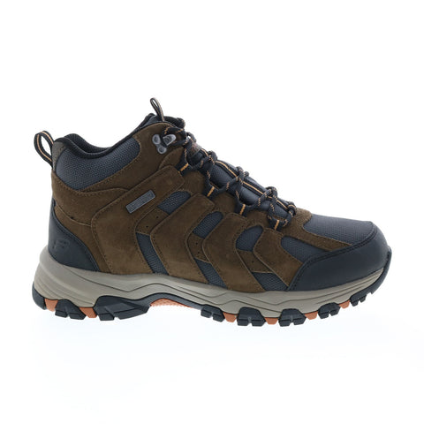 Skechers Relaxed Fit Selmen Relodge 204076 Mens Gray Leather Hiking Boots