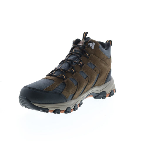 Skechers Relaxed Fit Selmen Relodge 204076 Mens Gray Leather Hiking Boots