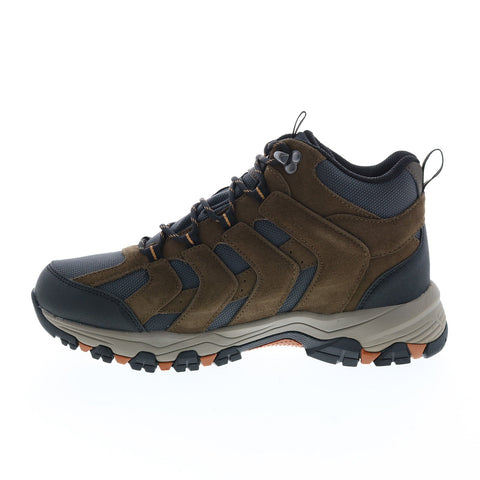 Skechers Relaxed Fit Selmen Relodge 204076 Mens Gray Leather Hiking Boots