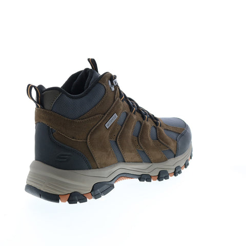 Skechers Relaxed Fit Selmen Relodge 204076 Mens Gray Leather Hiking Boots