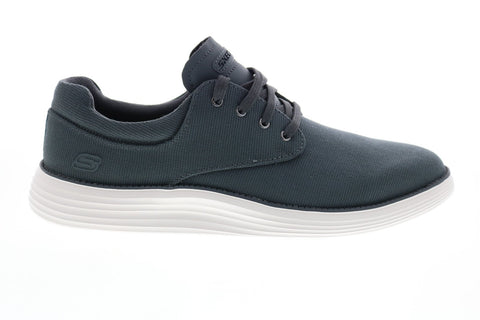 Skechers Status 2.0 Burbank 204083 Mens Gray Canvas Lifestyle Sneakers Shoes