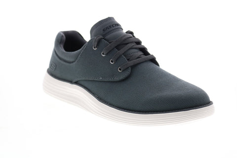 Skechers Status 2.0 Burbank 204083 Mens Gray Canvas Lifestyle Sneakers Shoes