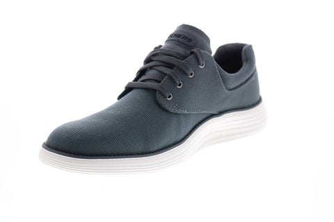 Skechers Status 2.0 Burbank 204083 Mens Gray Canvas Lifestyle Sneakers Shoes