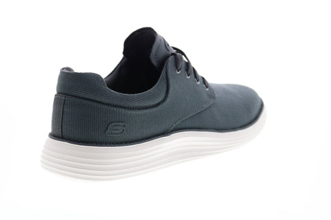Skechers Status 2.0 Burbank 204083 Mens Gray Canvas Lifestyle Sneakers Shoes