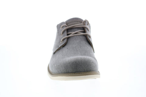 Skechers Matlo Bresen 204089 Mens Gray Canvas Oxfords & Lace Ups Plain Toe Shoes