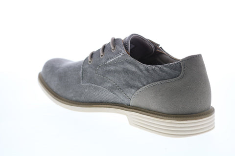 Skechers Matlo Bresen 204089 Mens Gray Canvas Oxfords & Lace Ups Plain Toe Shoes