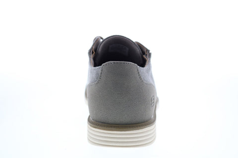 Skechers Matlo Bresen 204089 Mens Gray Canvas Oxfords & Lace Ups Plain Toe Shoes