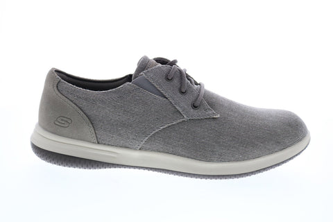 Skechers Darlow Remego 204092 Mens Gray Oxfords & Lace Ups Plain Toe Shoes