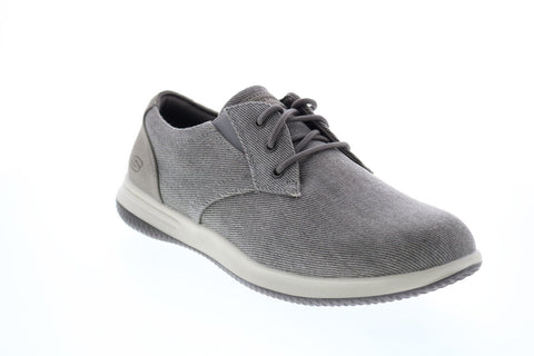 Skechers Darlow Remego 204092 Mens Gray Oxfords & Lace Ups Plain Toe Shoes