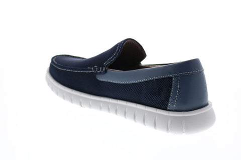 Skechers Moreway Chapson 204128 Mens Blue Loafers & Slip Ons Casual Shoes