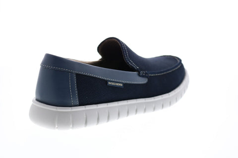 Skechers Moreway Chapson 204128 Mens Blue Loafers & Slip Ons Casual Shoes
