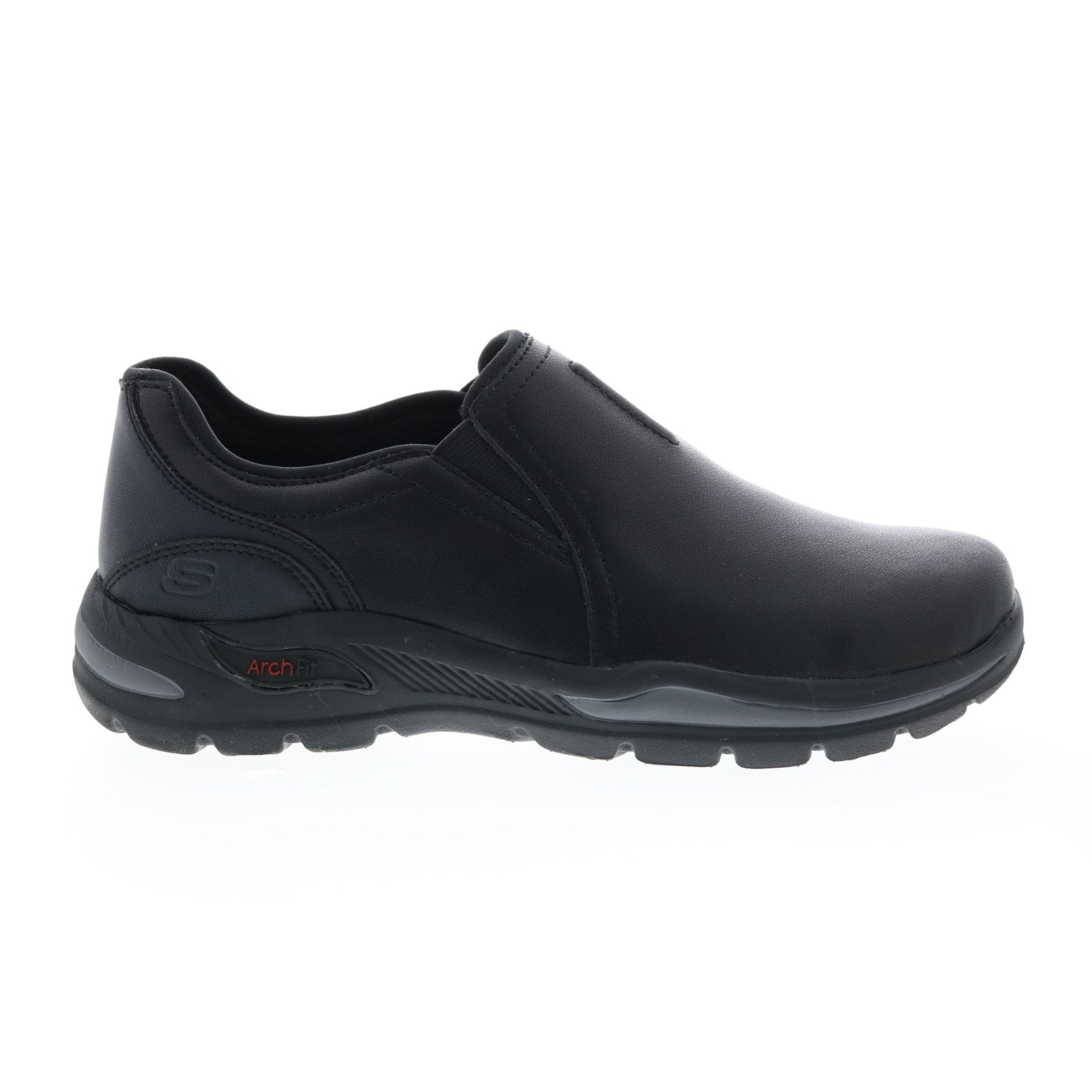 Arch Fit Skechers Black Dress Shoes Mens Men's Skechers, Work: Arch Fit  Slip Resistant Sneaker Black