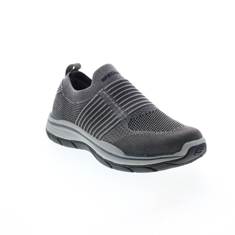 Skechers Relaxed Fit Expected 2.0 Hersch Mens Gray Loafers Casual Shoes