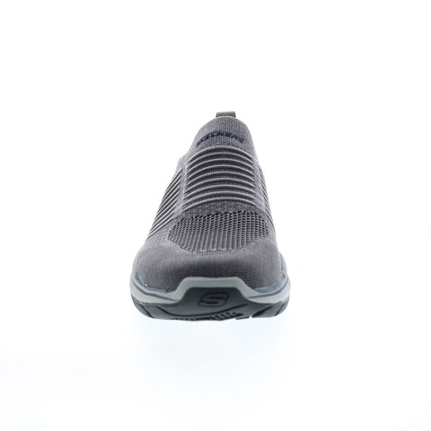 Skechers Relaxed Fit Expected 2.0 Hersch Mens Gray Loafers Casual Shoes