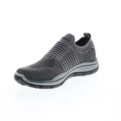 Skechers Relaxed Fit Expected 2.0 Hersch Mens Gray Loafers Casual Shoes
