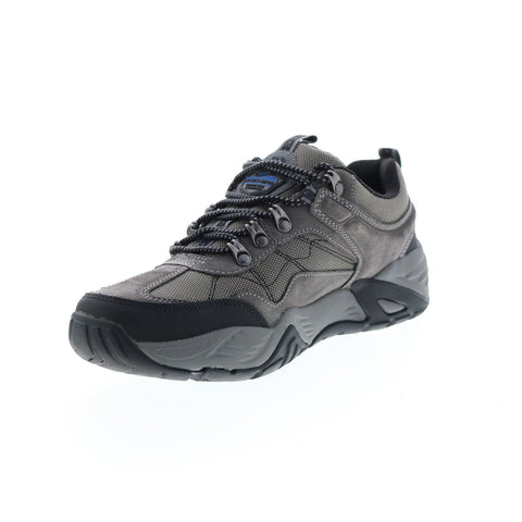 Skechers Arch Fit Recon Harbin 204411 Mens Gray Suede Athletic Hiking Shoes