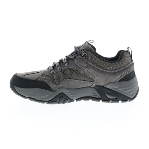 Skechers Arch Fit Recon Harbin 204411 Mens Gray Suede Athletic Hiking Shoes